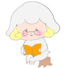 Sticker of a sheep sticker #5529976