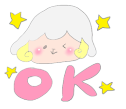 Sticker of a sheep sticker #5529979