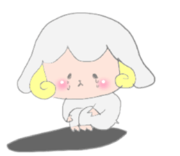 Sticker of a sheep sticker #5529981