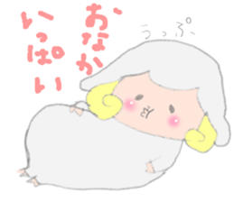 Sticker of a sheep sticker #5529985