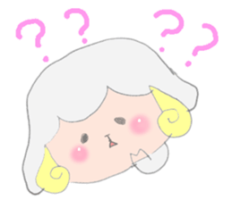 Sticker of a sheep sticker #5529988