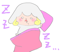 Sticker of a sheep sticker #5529991