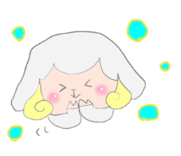 Sticker of a sheep sticker #5529992