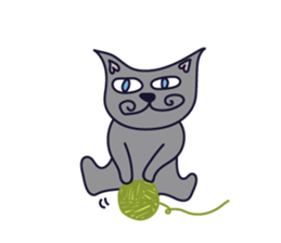 Cat speaks sticker #5530522