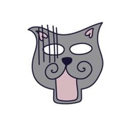 Cat speaks sticker #5530526