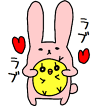 chick&rabbit sticker #5530917