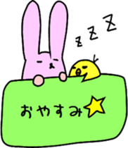 chick&rabbit sticker #5530927