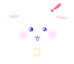 I am a pretty rabbit. sticker #5532098