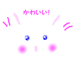 I am a pretty rabbit. sticker #5532103