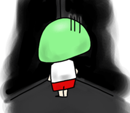 Green Hair Girl sticker #5532699