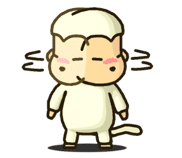 Sticker of white monkey Shiromon sticker #5533263