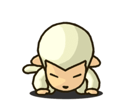 Sticker of white monkey Shiromon sticker #5533267