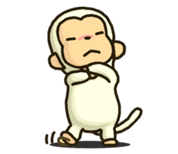 Sticker of white monkey Shiromon sticker #5533273