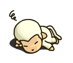 Sticker of white monkey Shiromon sticker #5533278