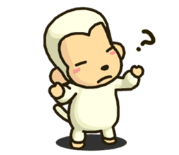 Sticker of white monkey Shiromon sticker #5533283