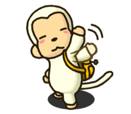 Sticker of white monkey Shiromon sticker #5533291