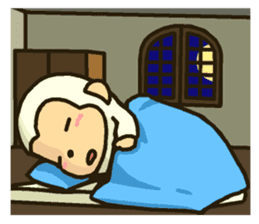 Sticker of white monkey Shiromon sticker #5533297