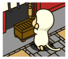 Sticker of white monkey Shiromon sticker #5533298