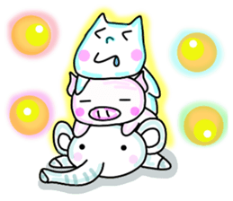 yurukabakun and cute friends sticker #5533536