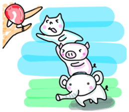 yurukabakun and cute friends sticker #5533537