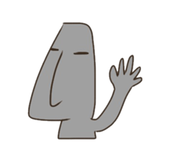 The moai's way of life sticker #5534029