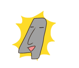 The moai's way of life sticker #5534041