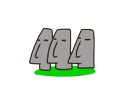 The moai's way of life sticker #5534046