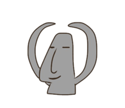 The moai's way of life sticker #5534056