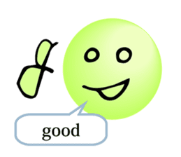 Emoticon by the letter sticker #5534372