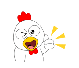 Always cheerful chicken sticker #5534543