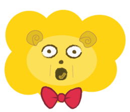 " Leo De Beau " - Lion with a Ribbon sticker #5535540