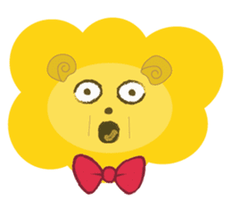 " Leo De Beau " - Lion with a Ribbon sticker #5535540