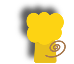 " Leo De Beau " - Lion with a Ribbon sticker #5535542