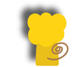 " Leo De Beau " - Lion with a Ribbon sticker #5535542