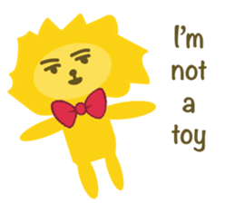 " Leo De Beau " - Lion with a Ribbon sticker #5535548