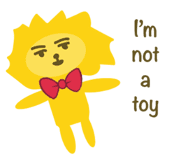 " Leo De Beau " - Lion with a Ribbon sticker #5535548