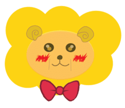 " Leo De Beau " - Lion with a Ribbon sticker #5535549