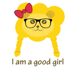 " Leo De Beau " - Lion with a Ribbon sticker #5535552