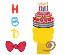 " Leo De Beau " - Lion with a Ribbon sticker #5535555