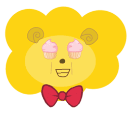 " Leo De Beau " - Lion with a Ribbon sticker #5535558