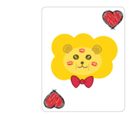" Leo De Beau " - Lion with a Ribbon sticker #5535564