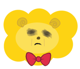 " Leo De Beau " - Lion with a Ribbon sticker #5535569