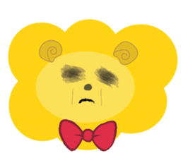 " Leo De Beau " - Lion with a Ribbon sticker #5535569