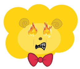 " Leo De Beau " - Lion with a Ribbon sticker #5535573