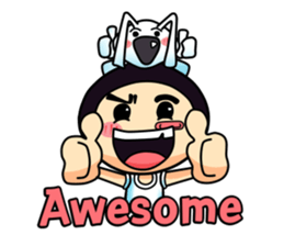 Mr. Waterchestnut and Choei Moei (ENG) sticker #5536062