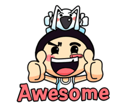 Mr. Waterchestnut and Choei Moei (ENG) sticker #5536062