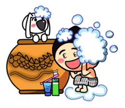 Mr. Waterchestnut and Choei Moei (ENG) sticker #5536074