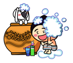 Mr. Waterchestnut and Choei Moei (ENG) sticker #5536074