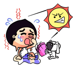 Mr. Waterchestnut and Choei Moei (ENG) sticker #5536081