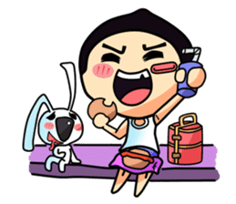 Mr. Waterchestnut and Choei Moei (ENG) sticker #5536084